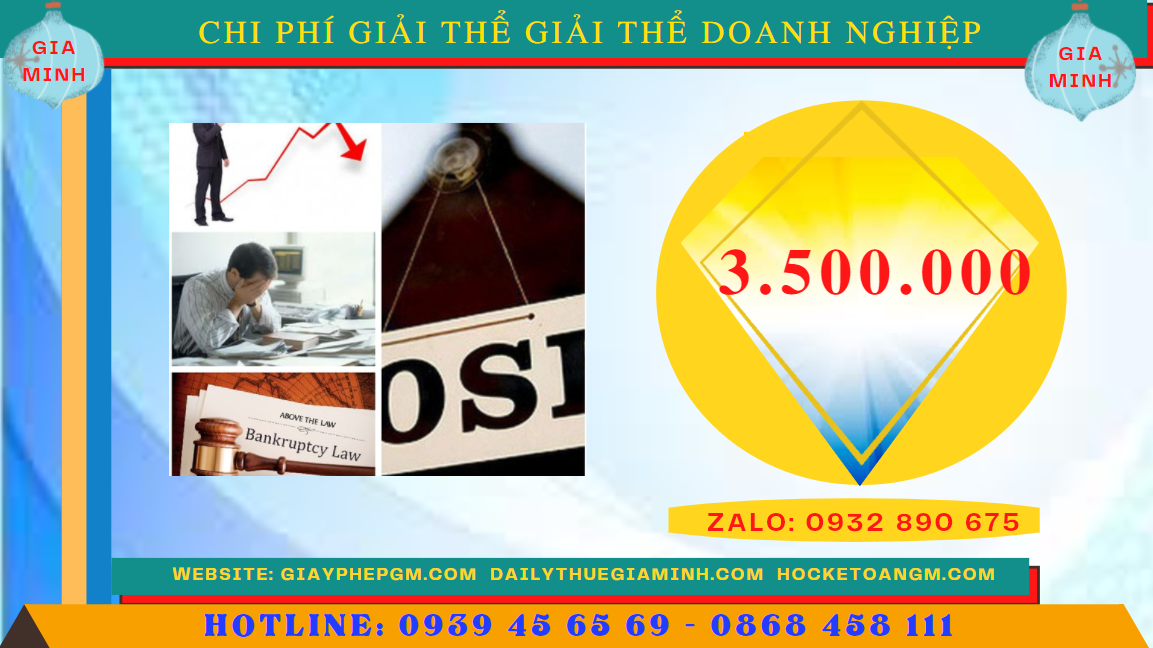 Dịch vụ giải thể doanh nghiệp vĩnh phúc 5 Chi phí giải thể doanh nghiệp trọn gói ở Vĩnh Phúc