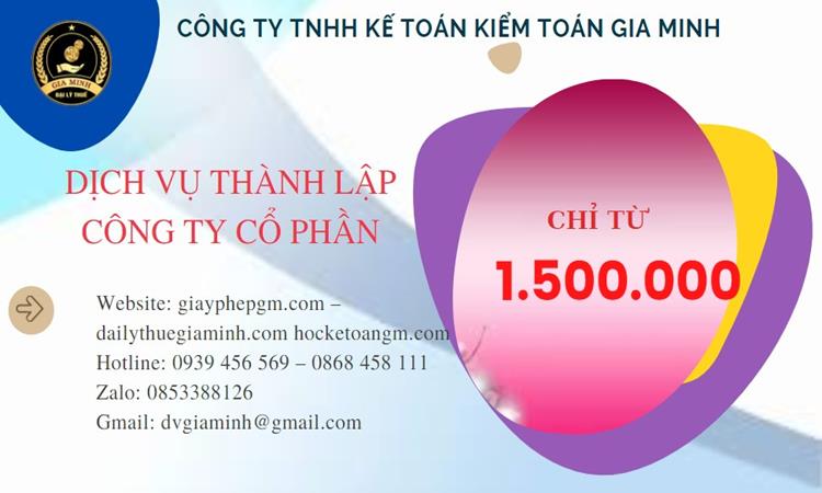 Dịch vụ thành lập công ty cổ phần Vĩnh Long 13 Chi phí thành lập doanh nghiệp Vĩnh Long