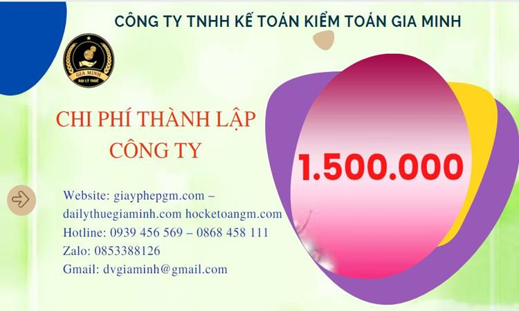 Chi phí thành lập doanh nghiệp Vĩnh Phúc