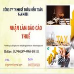 NHẬN LÀM BÁO CÁO THUẾ HÀNG THÁNG GIÁ RẺ TẠI TP HỒ CHÍ MINH 14 Dịch vụ báo cáo thuế hàng tháng giá rẻ tại TP Hồ Chí Minh