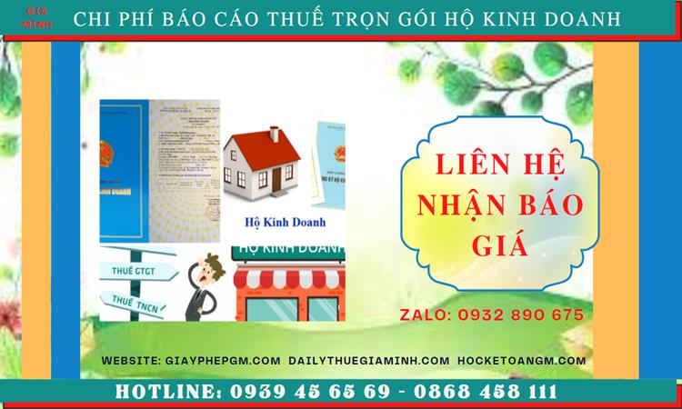 BÁO CÁO THUẾ HỘ KINH DOANH TẠI QUẬN HOÀNG KIẾM 5 Chi phí báo cáo thuế hộ kinh doanh tại Quận Hoàng Kiếm