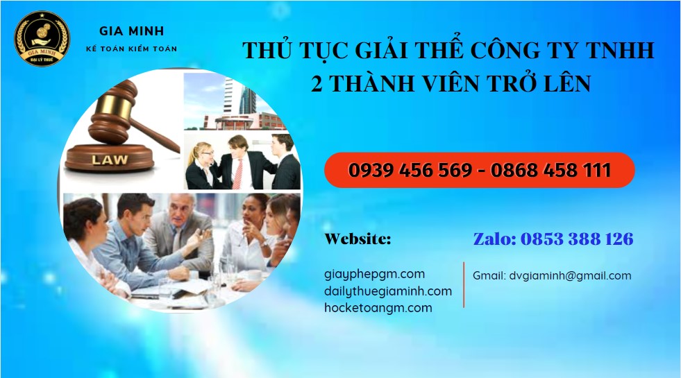 Dịch vụ giải thể công ty TNHH 2 thành viên trở lên tại Hải Phòng