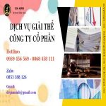 Dịch vụ giải thể công ty cổ phần tại Bắc Kạn