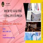 Dịch vụ giải thể công ty cổ phần tại Hà Giang