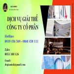 GIẢI THỂ CÔNG TY CỔ PHẦN TẠI LÀO CAI TRỌN GÓI ĐẢM BẢO TỐT 6 Dịch vụ giải thể công ty cổ phần tại Lào Cai