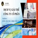 Dịch vụ giải thể công ty cổ phần tại Phú Thọ