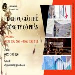 Dịch vụ giải thể công ty cổ phần tại Thái Nguyên
