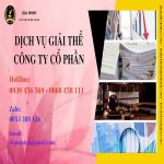 Dịch vụ giải thể công ty cổ phần tại TT Huế