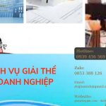 Dịch vụ giải thể doanh nghiệp Quận Ba Đình