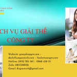 Dịch vụ giải thể doanh nghiệp Thị Xã Duy Tiên
