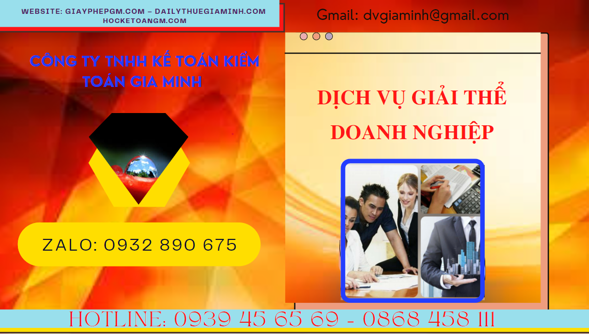 Dịch vụ giải thể doanh nghiệp nhanh tại Huyện Kim Bảng
