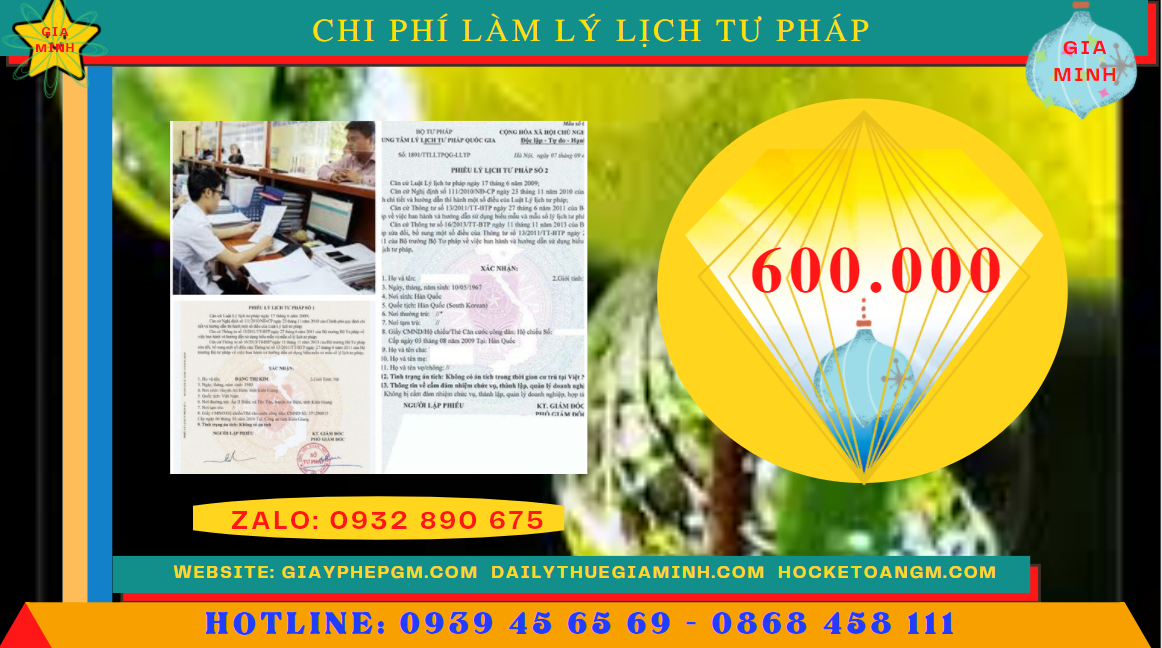 Dịch vụ làm lý lịch tư pháp thành phố hà nội 6 Chi phí lý lịch tư pháp số 2 Thành phố Hà Nội nhanh rẻ nhất