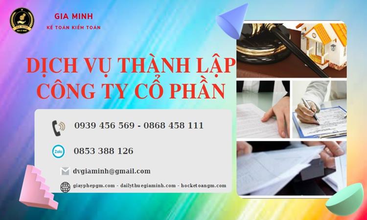 Dịch vụ thành lập công ty cổ phần TP Hà Nội