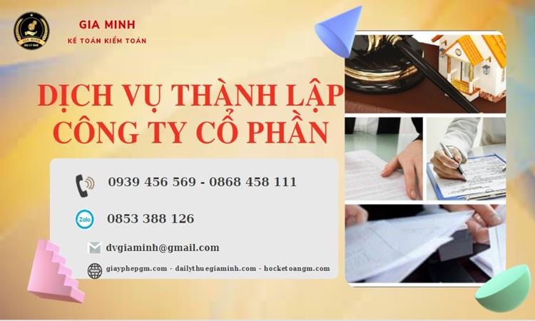 Dịch vụ thành lập công ty cổ phần Huyện Bình Chánh