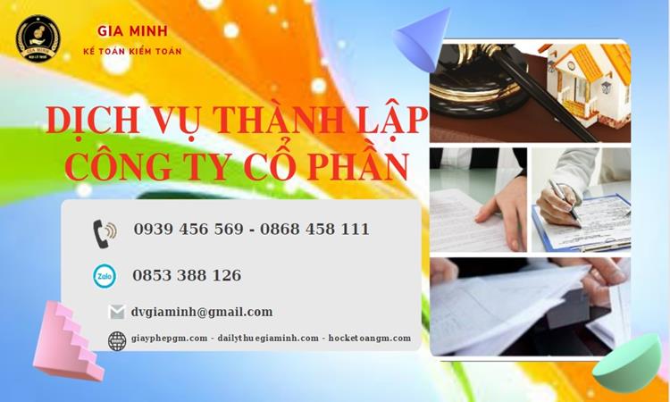 Dịch vụ thành lập công ty cổ phần Huyện Cần Giờ