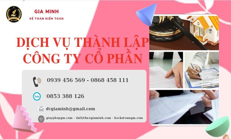 Dịch vụ thành lập công ty cổ phần Huyện Cờ Đỏ
