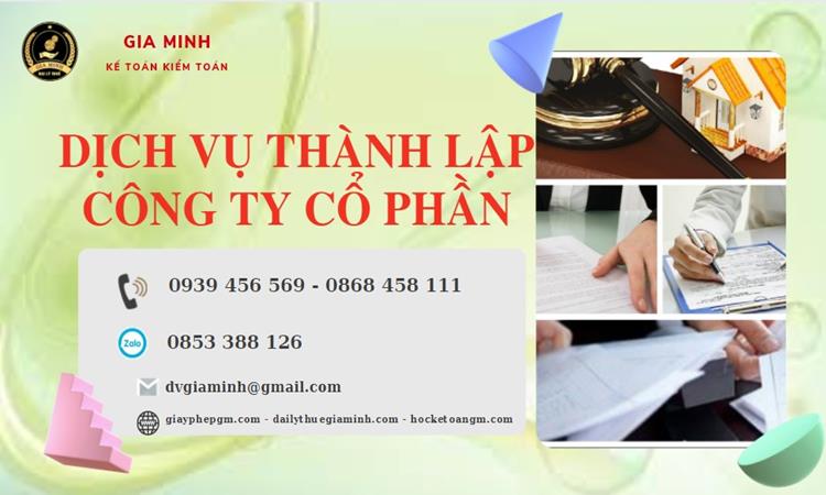 Dịch vụ thành lập công ty cổ phần Huyện Gia Lâm