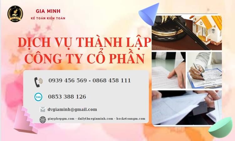 Dịch vụ thành lập công ty cổ phần Huyện Hoài Đức