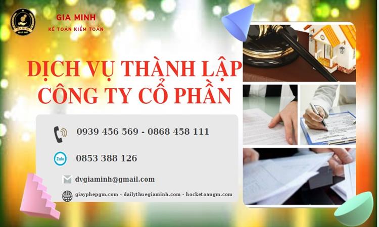 Dịch vụ thành lập công ty cổ phần Huyện Phúc Thọ
