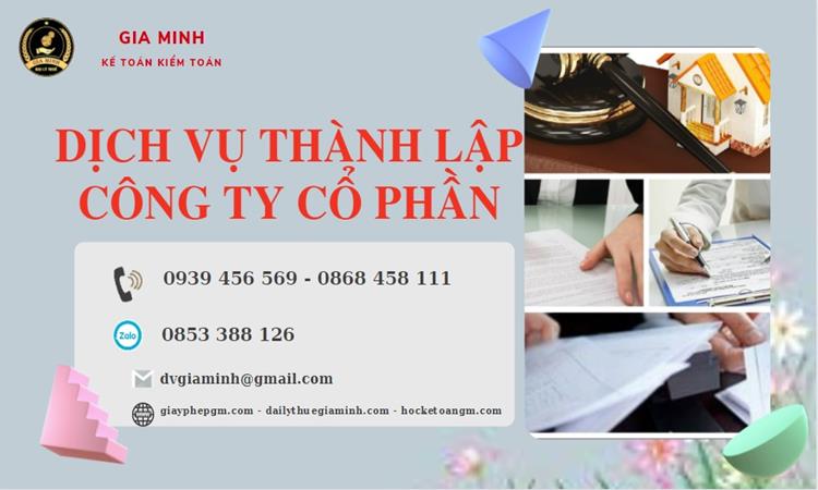 Dịch vụ thành lập công ty cổ phần Quận 11