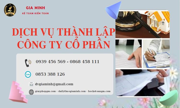 Dịch vụ thành lập công ty cổ phần Quận 12