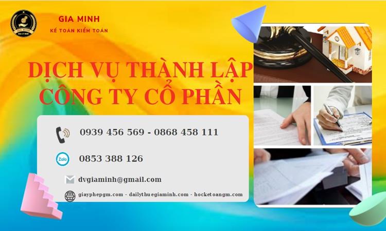 Dịch vụ thành lập công ty cổ phần tại Quận 4