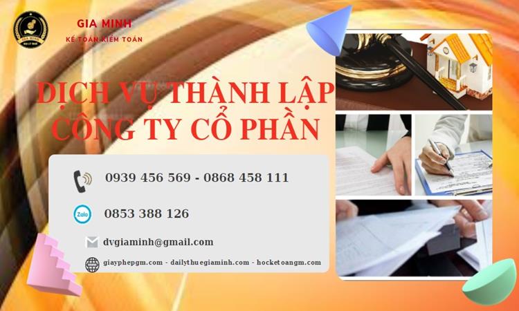 Dịch vụ thành lập công ty cổ phần Quận 5