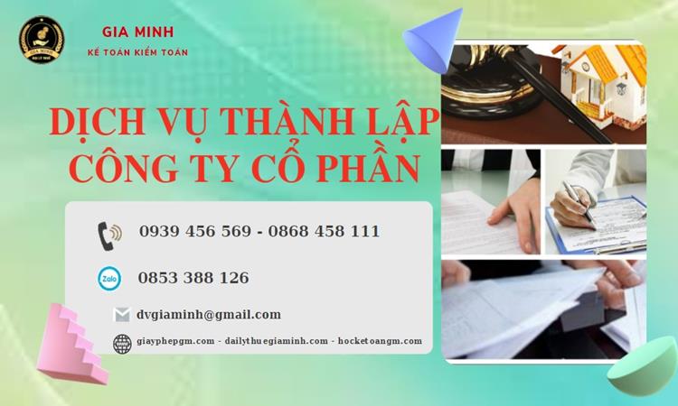 Dịch vụ thành lập công ty cổ phần Quận 7