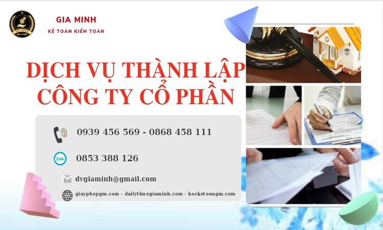 Dịch vụ thành lập công ty cổ phần Quận Bình Thạnh