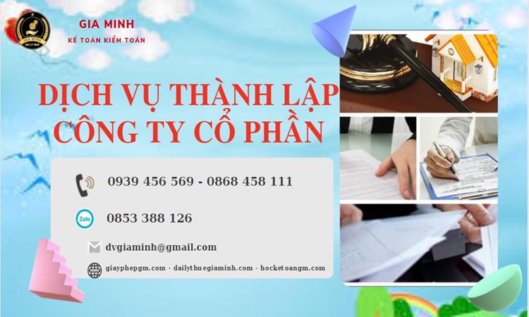 Dịch vụ thành lập công ty cổ phần Quận Thủ Đức