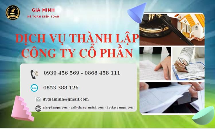 Dịch vụ thành lập công ty cổ phần Thành Phố Hà Nội