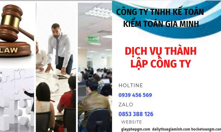 Dịch vụ tư vấn thành lập công ty tại Cà Mau