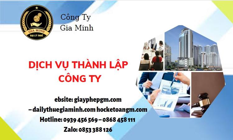 Dịch vụ tư vấn thành lập công ty tại Huế