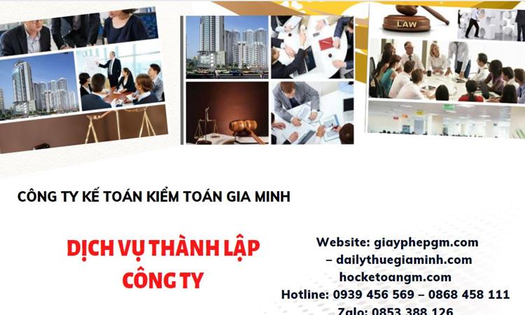 Dịch vụ tư vấn thành lập công ty tại Huyện Cần Giờ