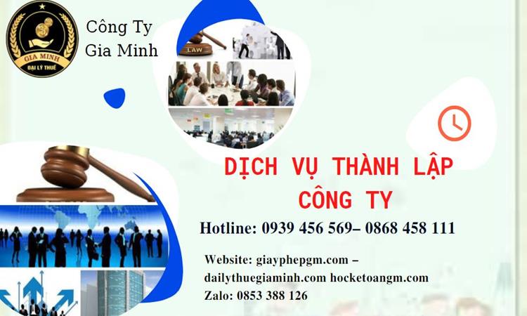 Dịch vụ tư vấn thành lập công ty tại Huyện Củ Chi