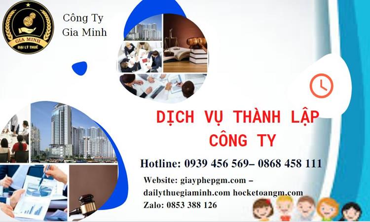 Dịch vụ tư vấn thành lập công ty tại Thị Xã Sơn Tây