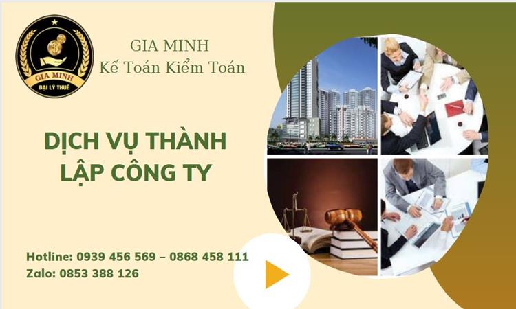 Dịch vụ tư vấn thành lập công ty tại TP Hồ Chí Minh