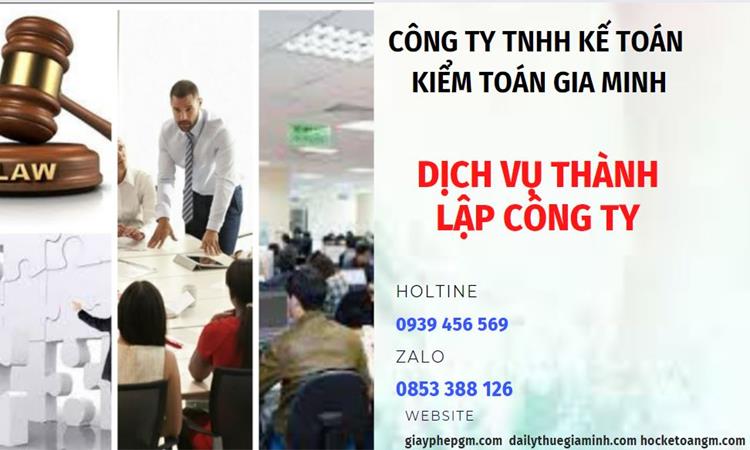 Dịch vụ tư vấn thành lập công ty tại Trà Vinh