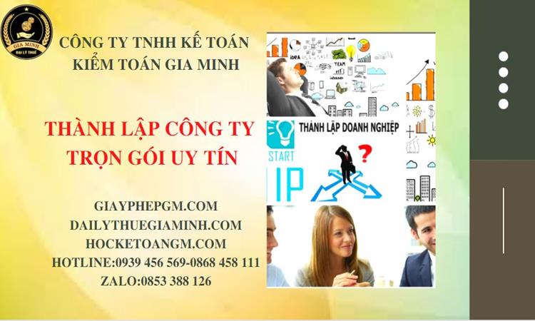 Ở đâu nhận thành lập doanh nghiệp Huyện Cần Giờ nhanh chóng