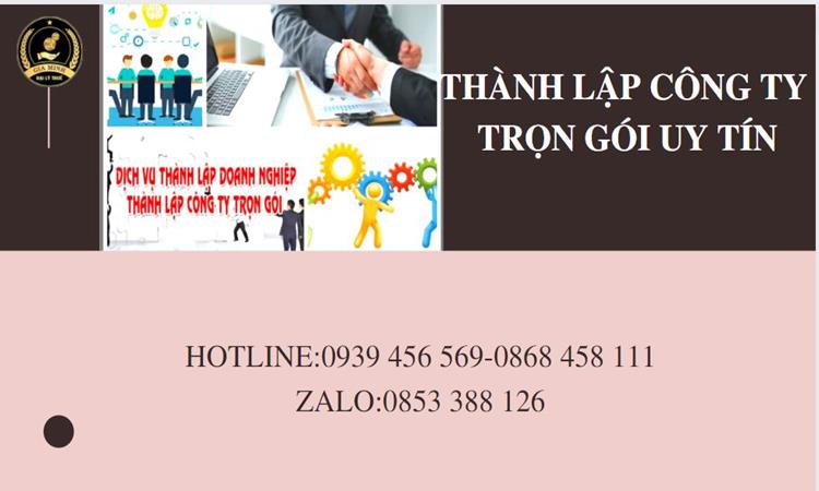 Thành lập công ty trọn gói uy tín tại Ninh Thuận