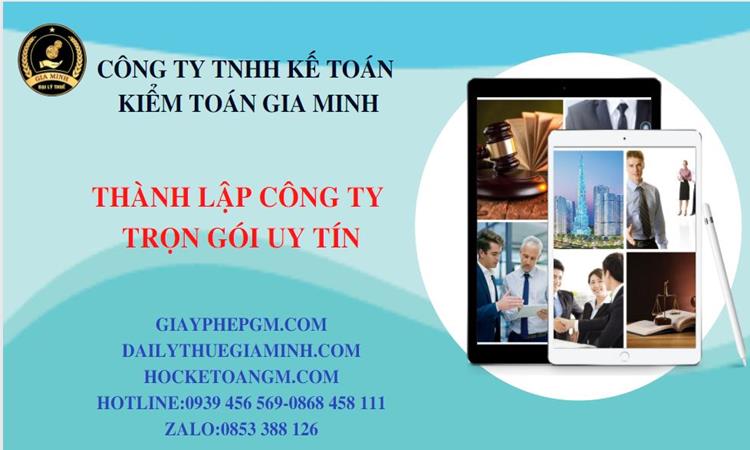 Ở đâu nhận thành lập doanh nghiệp Thái Nguyên nhanh chóng