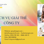 Quy trình giải thể công ty TNHH 2 thành viên trở lên tại Hà Tĩnh