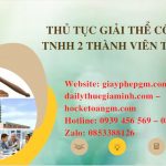 Quy trình giải thể công ty TNHH 2 thành viên trở lên tại Hải Phòng