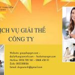 Quy trình giải thể công ty TNHH 2 thành viên trở lên tại Huyện Thới Lai