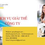 Quy trình giải thể công ty TNHH 2 thành viên trở lên tại Lạng Sơn