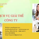 Quy trình giải thể công ty TNHH 2 thành viên trở lên tại Quận Bắc Từ Liêm