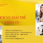 Quy trình giải thể công ty TNHH 2 thành viên trở lên tại Quận Hoàng Mai
