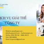 Quy trình giải thể công ty TNHH 2 thành viên trở lên tại Sơn La