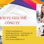 Quy trình giải thể công ty TNHH 2 thành viên trở lên tại Thái Nguyên
