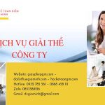 Quy trình giải thể công ty TNHH 2 thành viên trở lên tại Thành Phố Hà Nội